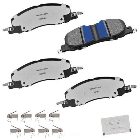 BENDIX Semi-Metallic Sdr Disc Brake Pad, Bendix Mkd2230Fm Fleet Metlok MKD2230FM